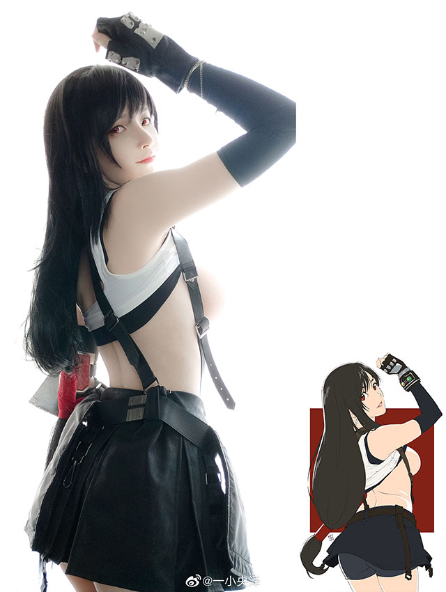 Hot eyes with cosplay photo series Tifa chest also... bigger than the original - Photo 10.