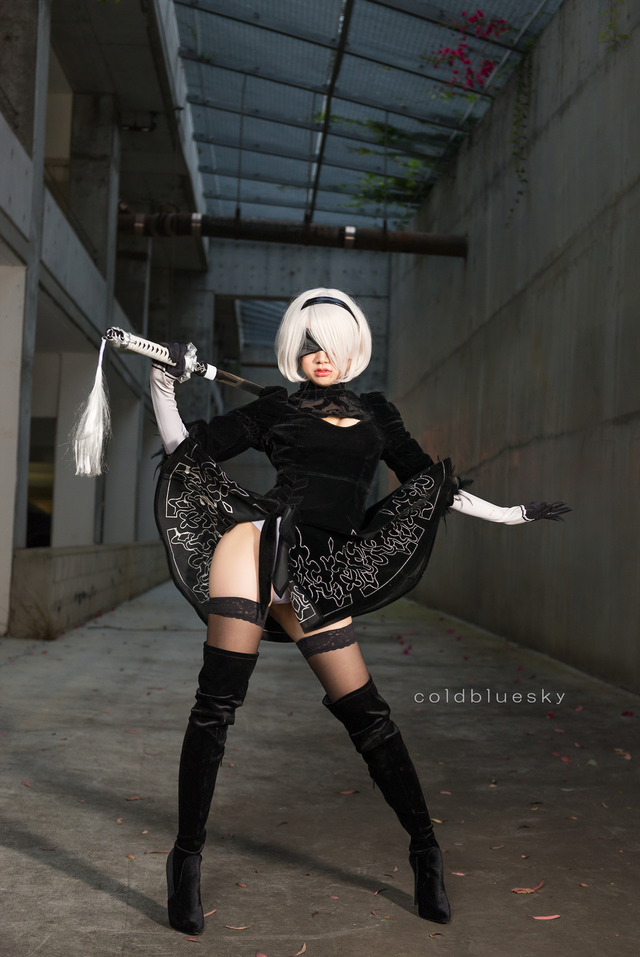 Another hot eye with the beauty of 2B cosplay version of Korean women - Photo 6.