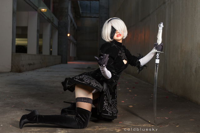 Another hot eye with the beauty of 2B cosplay version of Korean beauty - Photo 8.