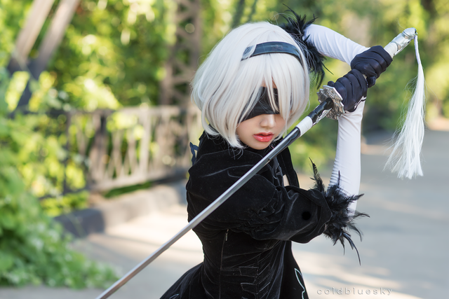 Once again hot eyes with the beauty of 2B cosplay version of Korean beauty - Photo 14.