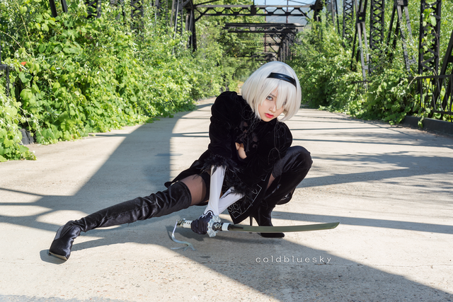 Another hot eye with the beauty of 2B cosplay version of Korean beauty - Photo 15.