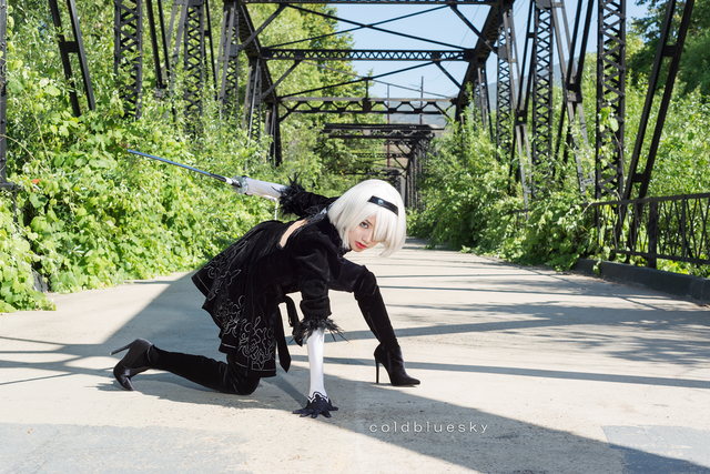 Another hot eye with the beauty of 2B cosplay version of Korean beauty - Photo 18.