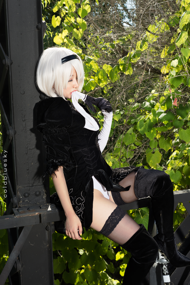 Another hot eye with the beauty of 2B cosplay version of Korean beauty - Photo 21.