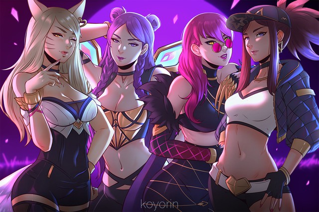 Heart loss with K/DA group cosplay photo set round out of Korean beauty quartet, turns out all famous streamers - Photo 3.