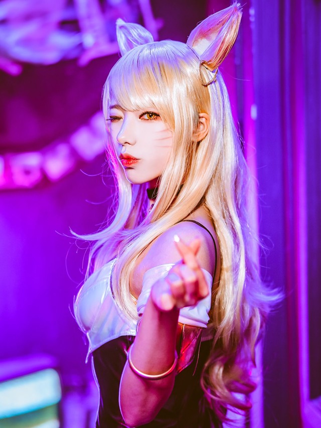 Falling out of heart with the K/DA group cosplay photo of the Korean beauty quartet, it turns out that the whole streamer has a reputation - Photo 6.