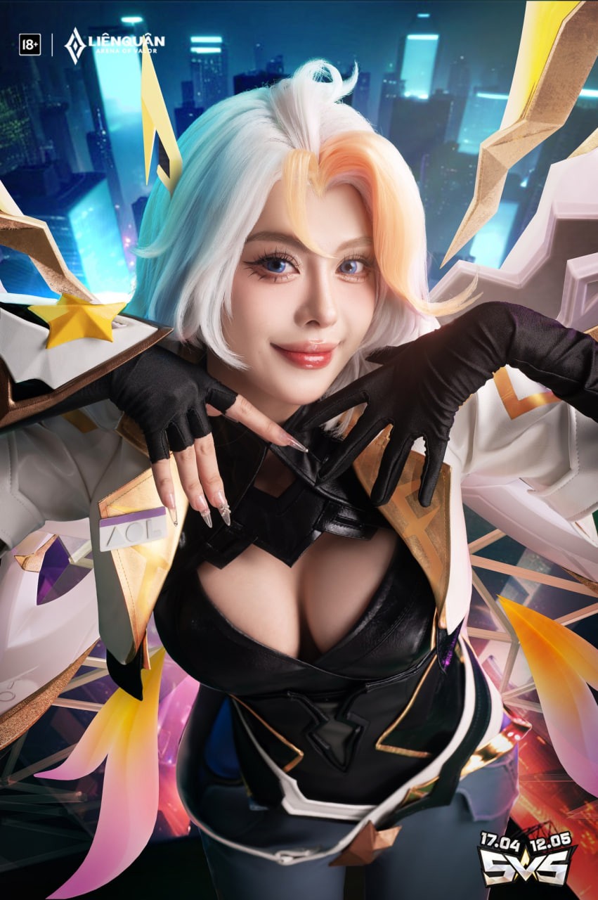 Cosplay of Lauriel Night Eagle has super busty breasts, destroying the hearts of male fans