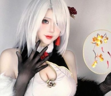 The pure white Shenhe cosplay of the “national wife” fascinated the Genshin Impact brothers