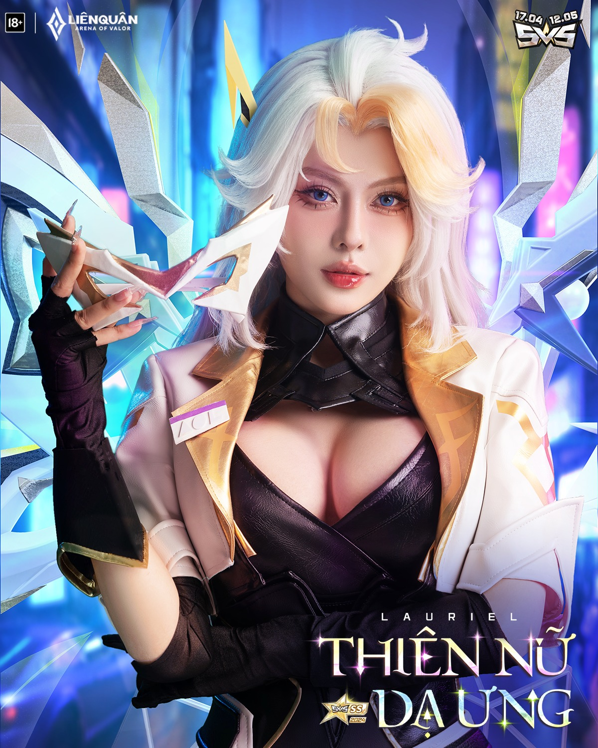 Cosplay of Lauriel Night Eagle has super busty breasts, destroying the hearts of male fans